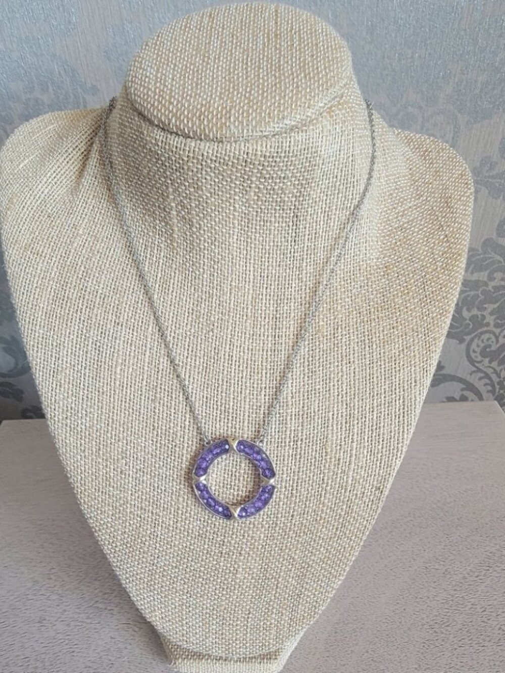 Karis African Amethyst Circle Necklace